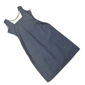 Ethnic Indian Wear Women’s Cotton Straight Tunic in Blue/White Dot Print in S